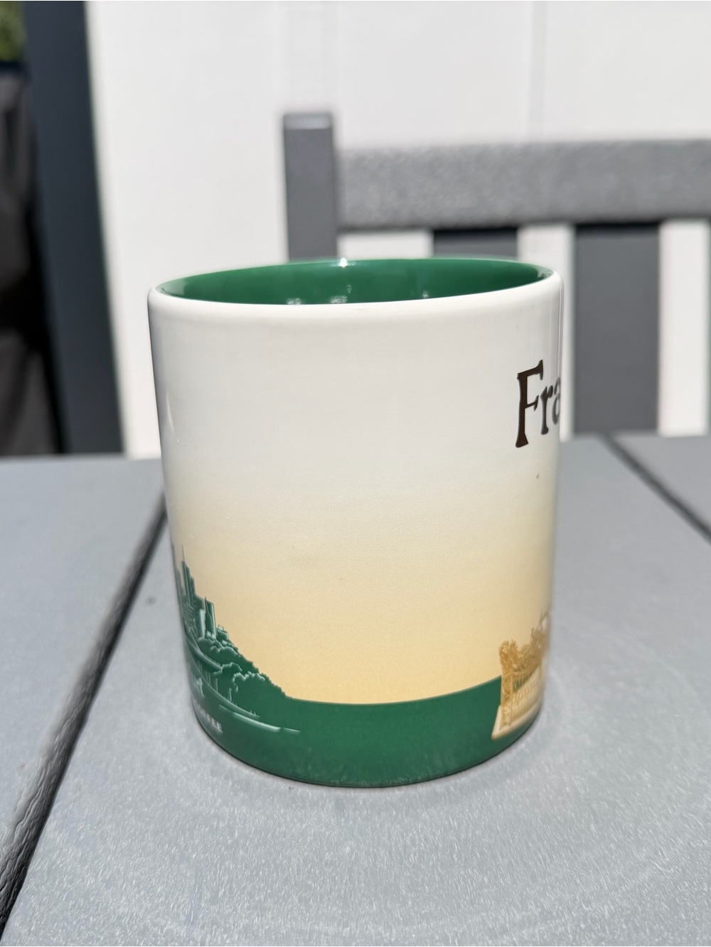 Starbucks Frankfurt Germany City Mug 16 oz - White, Beige & Green - Picture 2 of 5
